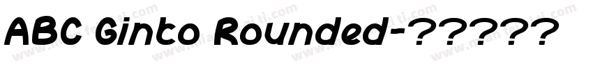ABC Ginto Rounded字体转换